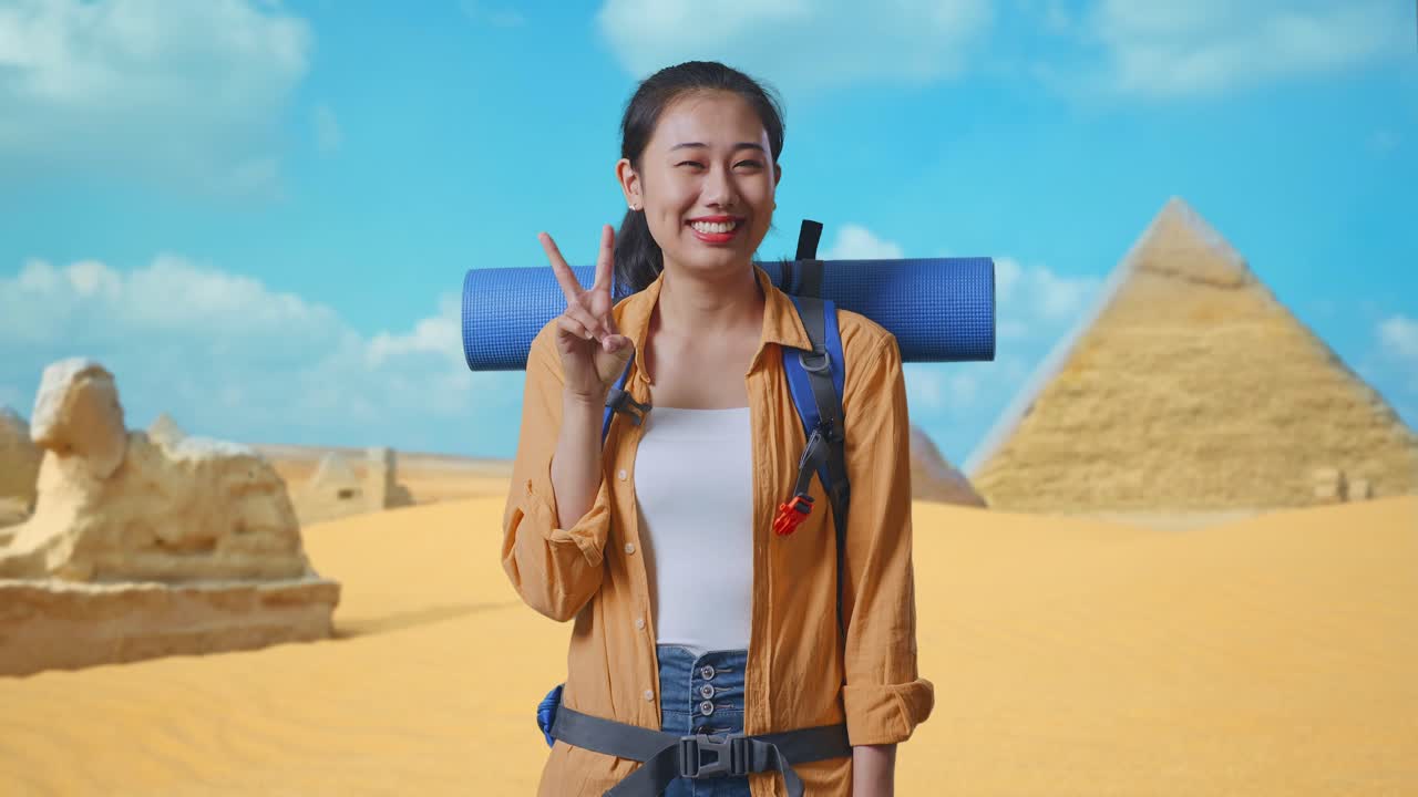 Happy Tourist in Egypt