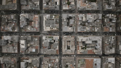 Static-aerial-overhead-timelapse-of-downtown-Bari,-Italy