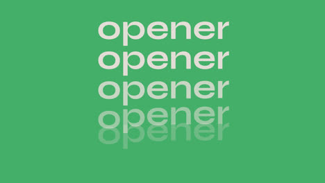 open and make it