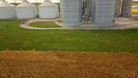 Grain-Elevator-accepting-grain-during-a-fall-harvest-day