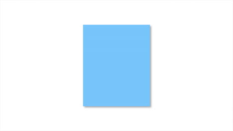 blue rectangle on white gradient