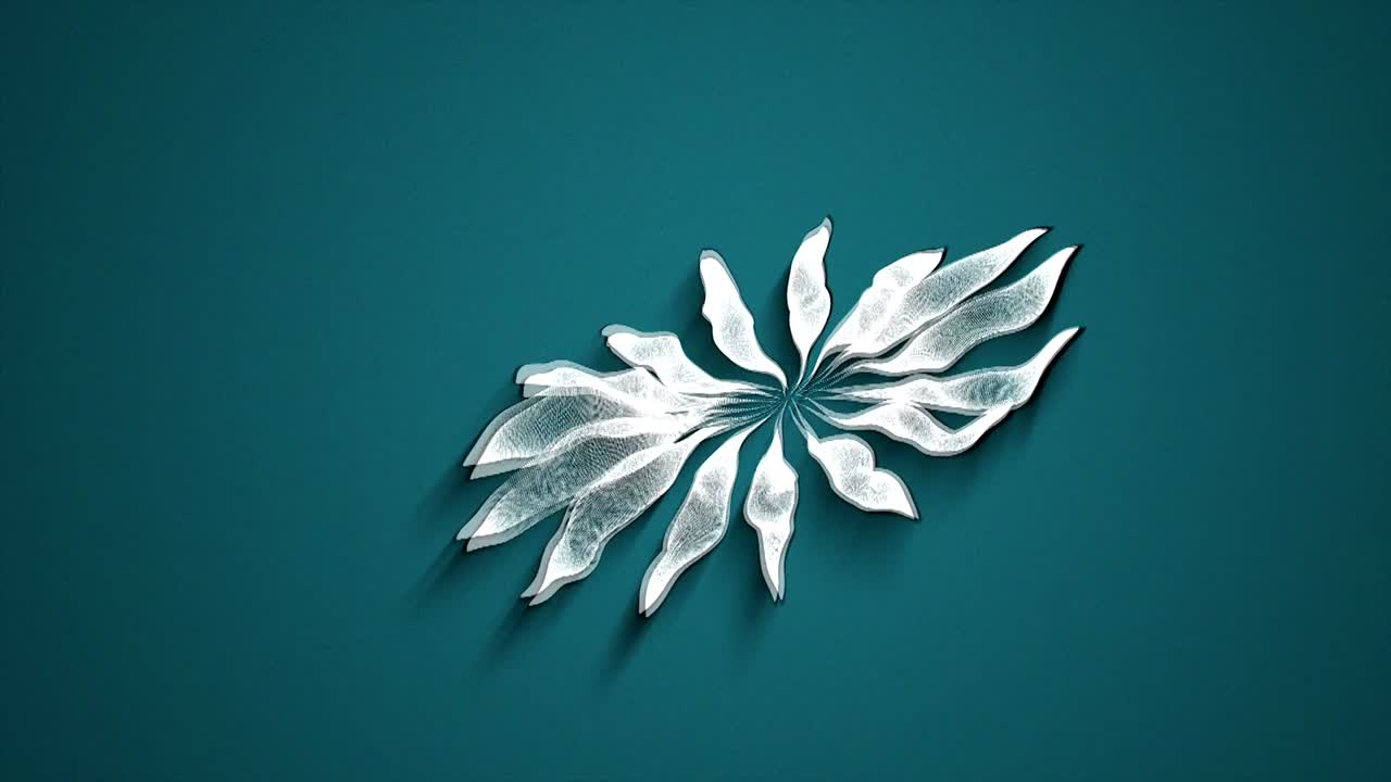 fondo abstracto forma orgánica segmentada giratoria