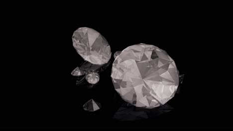 diamonds on black background