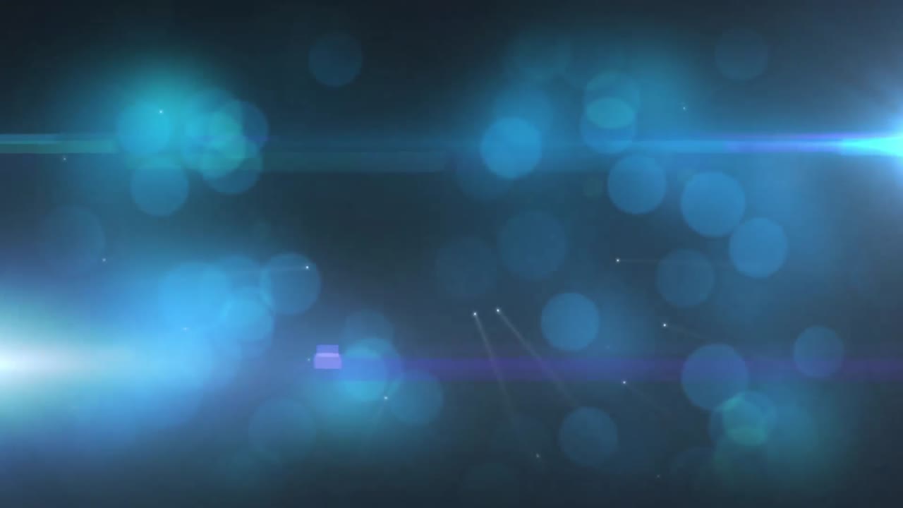 macchie di luce blu incandescenti su sfondo nero