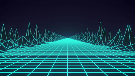 animación de texto de venta masiva sobre cuadrados y fondo de cuadrícula retro