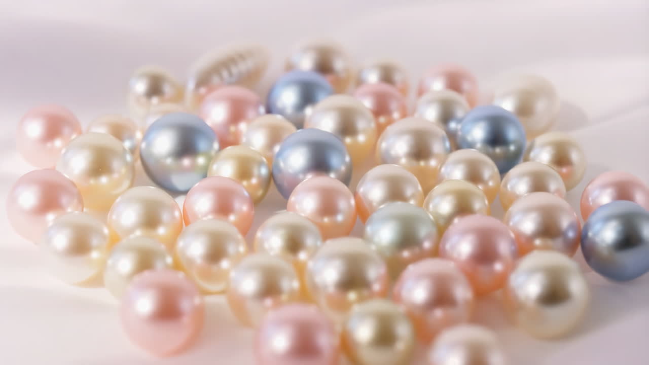Assortment of Multicolored Pearls