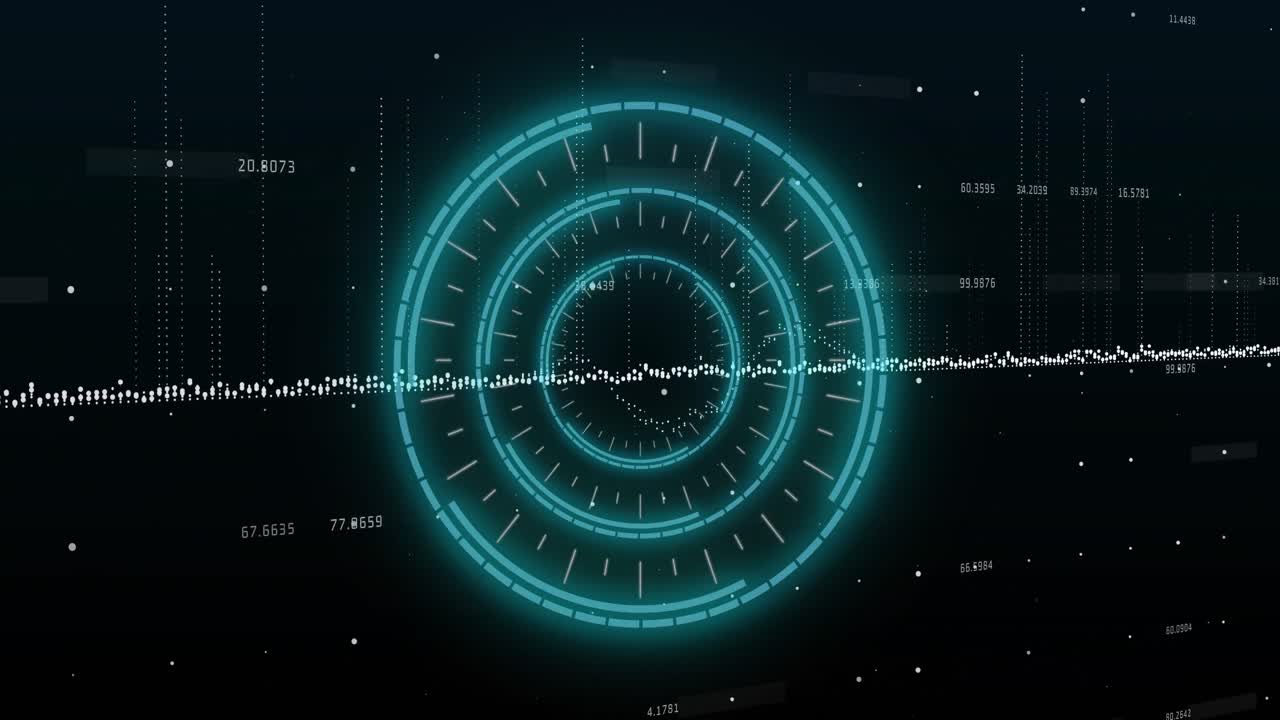 범위 스캐닝과 그리드 상의 데이터 처리의 애니메이션
