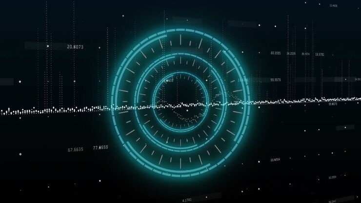 Animation af skanning og databehandling over et gitter.