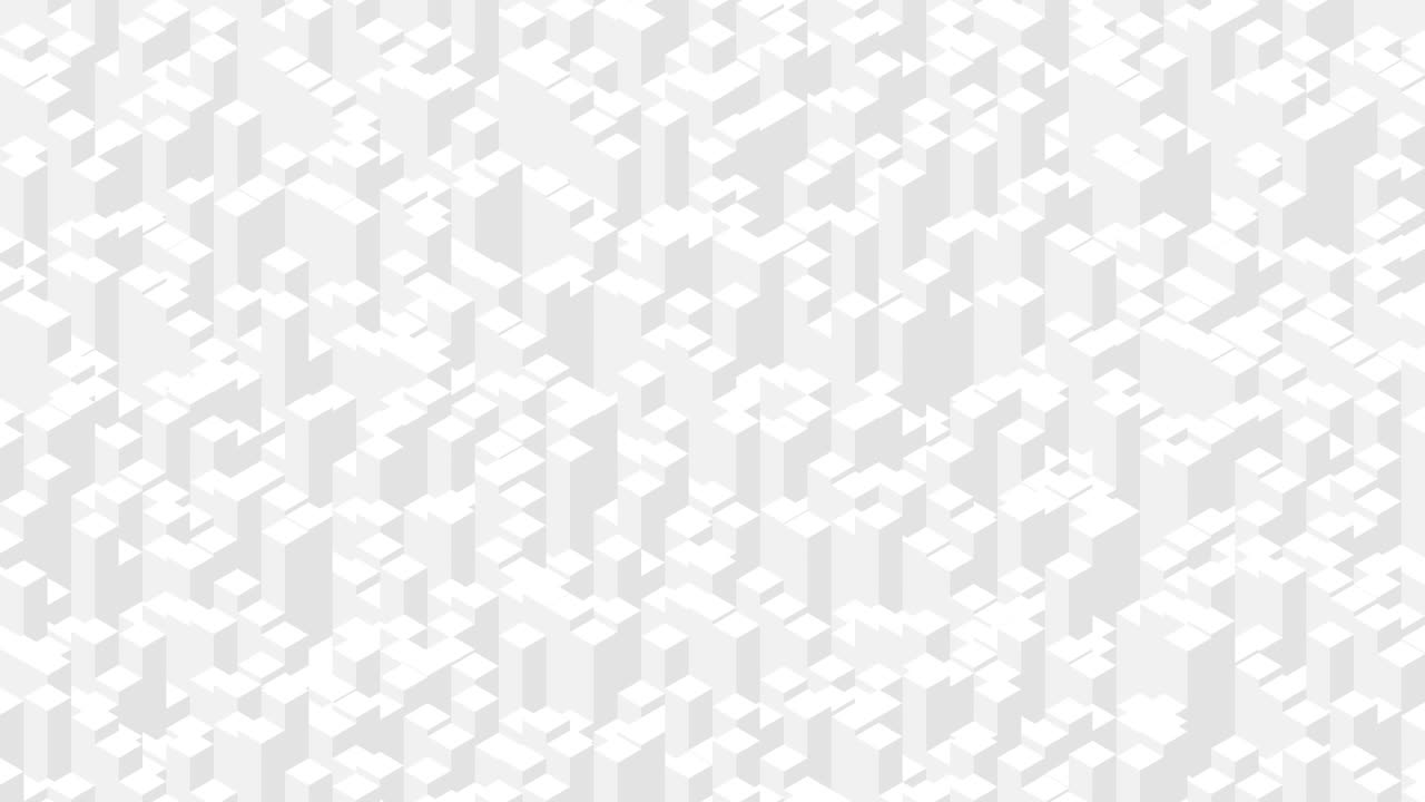 cube box square bar 3d virtual isometric shuffle wave pattern, blockchain technology concept design illustration color gris sobre fondo blanco animación de bucle sin costuras en 4k, con espacio para copiar