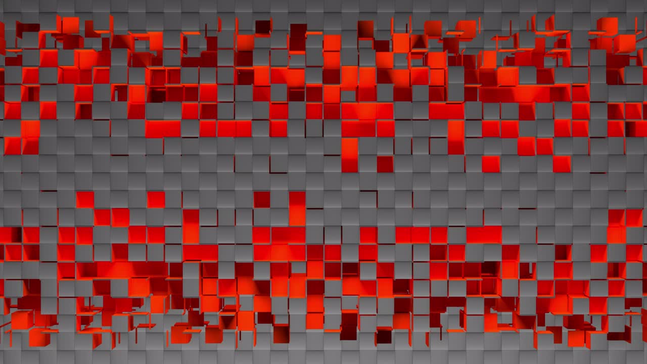 탄소 배경에 사각형 모자이크 세포의 추상적인 스트립