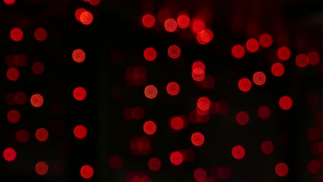 red bokeh lights out of focus