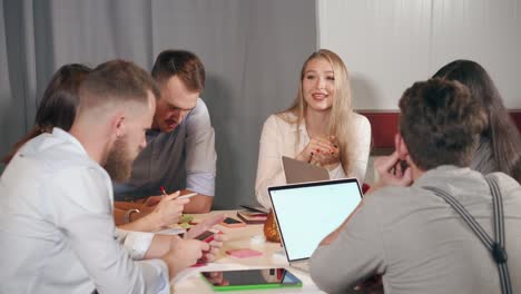 reunión de negocios en curso