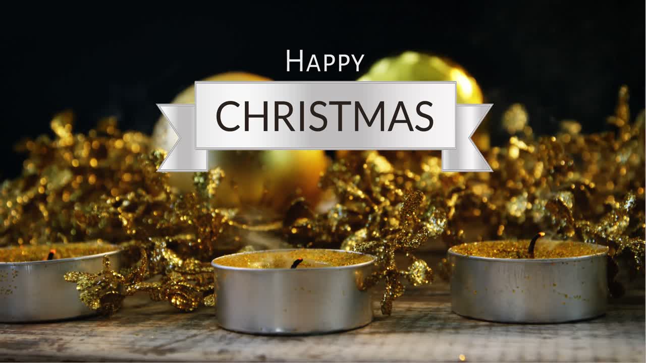 크리스마스 장식 4k에 대한 행복한 크리스마스 텍스트