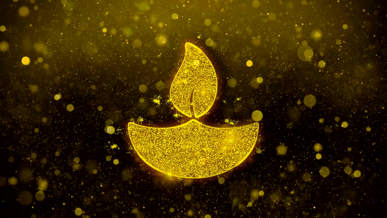 ディワリ ダイア ランプ アイコン アニメーション