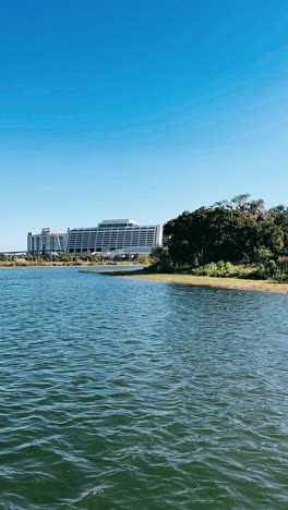 disney world resort view from the lake