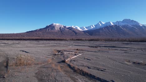 4k-30fps-aerial-video,-Matanuska-River-bed