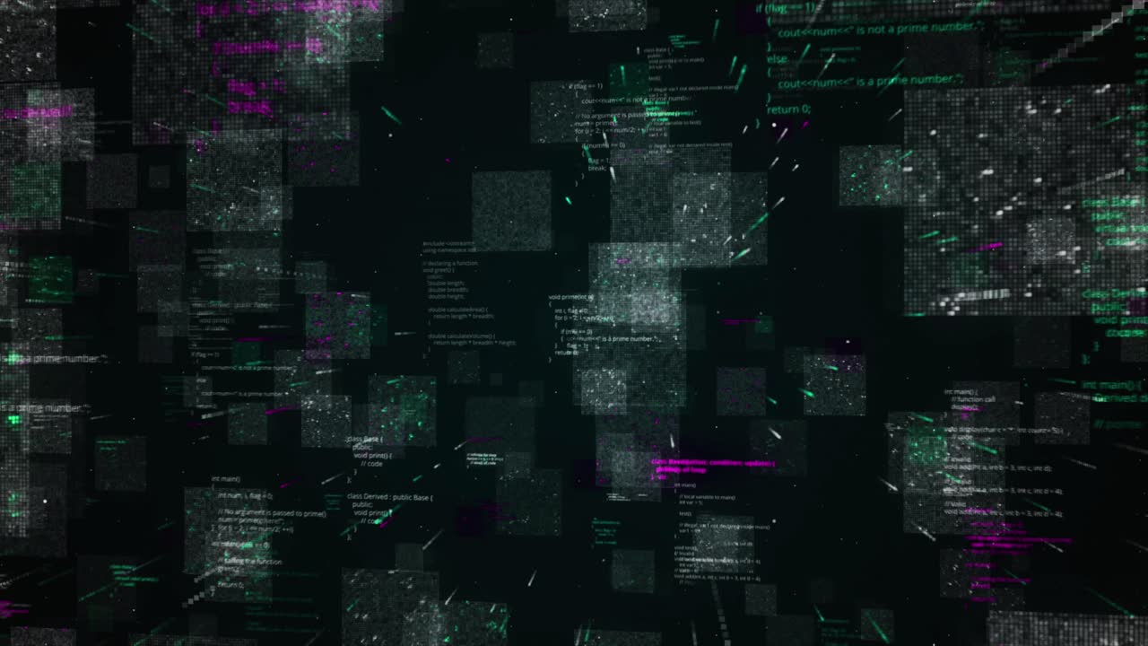 Abstract Digital Code Visualization