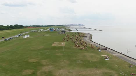 "Drone-flight-over-the-picturesque-German-North-Sea-coast