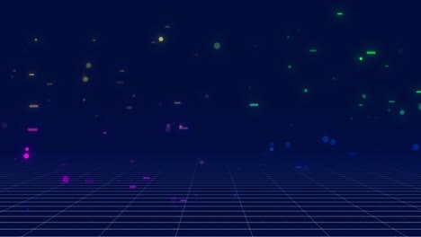 futuristic digital hitech data flow cyber cyberspace moving particles security database matrix