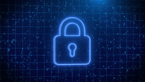 Cybersecurity protection of internet systems loop backgrounds from cyberthreats 4k security lock