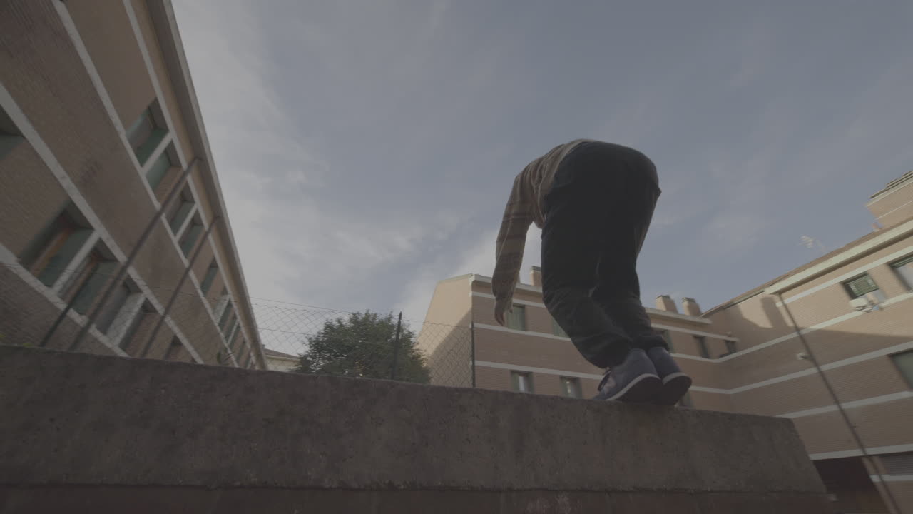 Parkour in urban environment