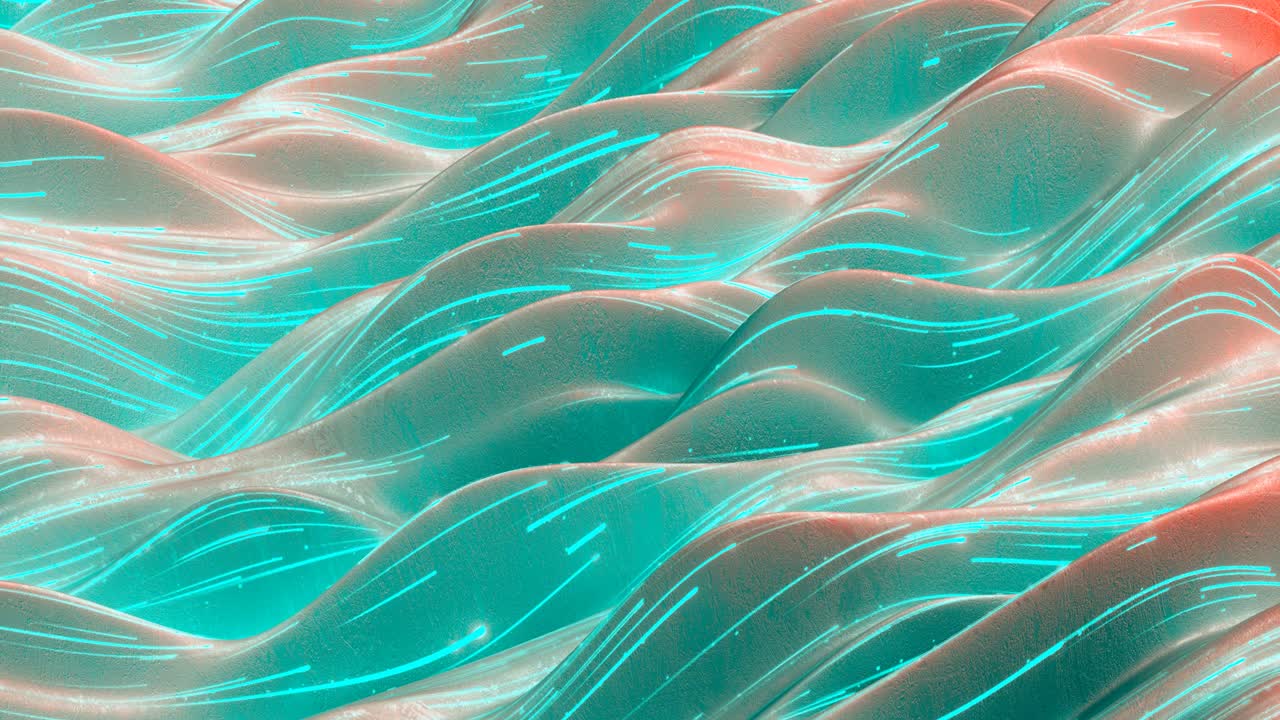 señal de transferencia de luz de neón bucle sin costuras animación de renderizado 3d