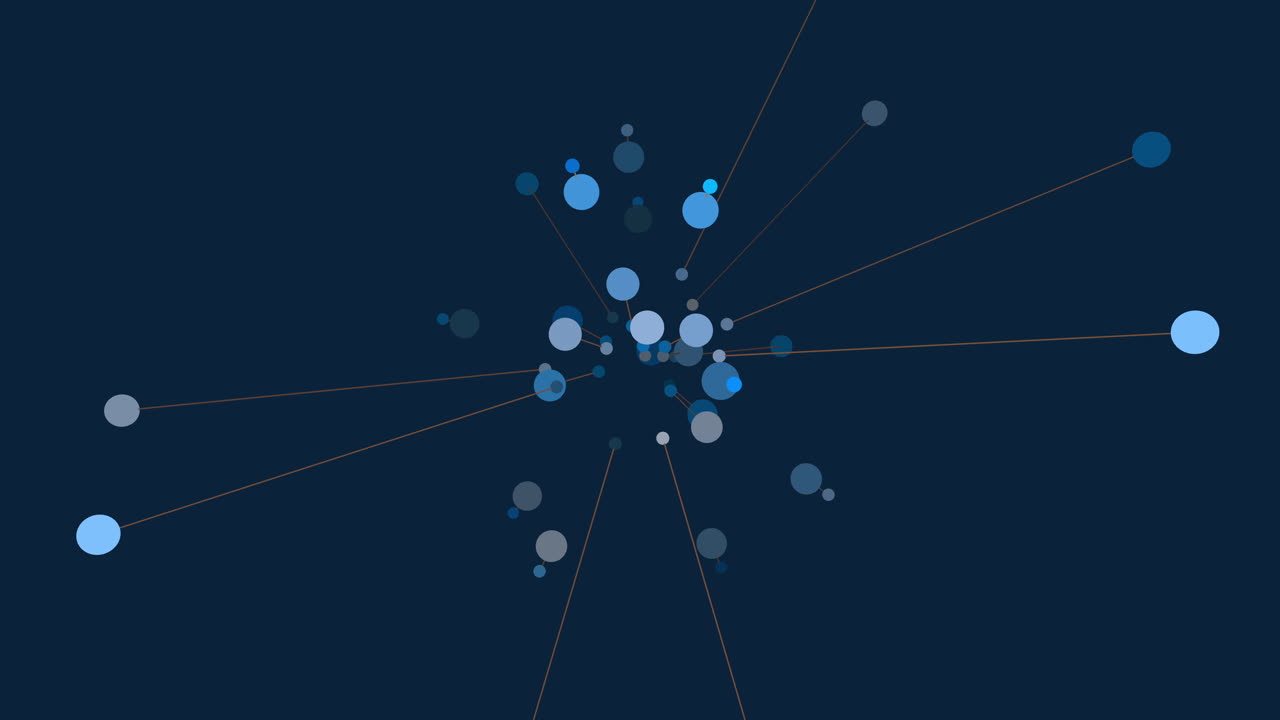 forma colorida con puntos y líneas en degradado negro