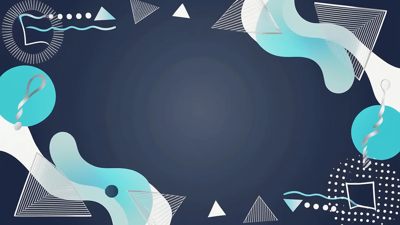 Animated Abstract Background with Geometric and Fluid Shapes