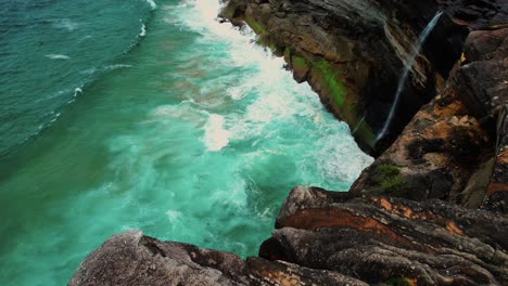 Cataratas-De-Curracurrong,-Australia-Drone-Vista-De-La-Cascada