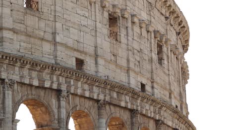 establishing shot of the colosseum in rome