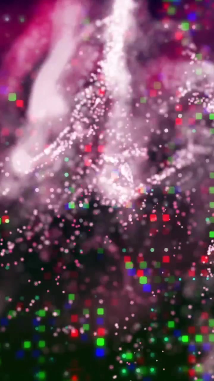 Animation af digital databehandling over glødende net af forbindelser