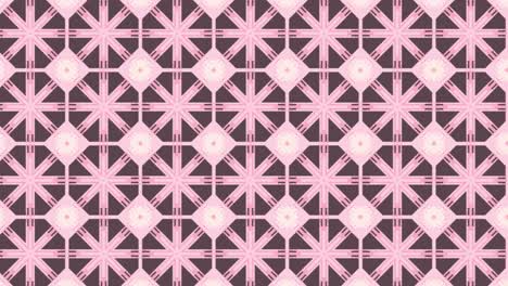 Seamless Pink Starburst and Diamond Grid Pattern on Mauve Background for Digital Slides Animations and Textile Designs