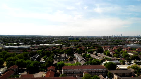 vista panorámica de la ciudad de londres, material de archivo areal