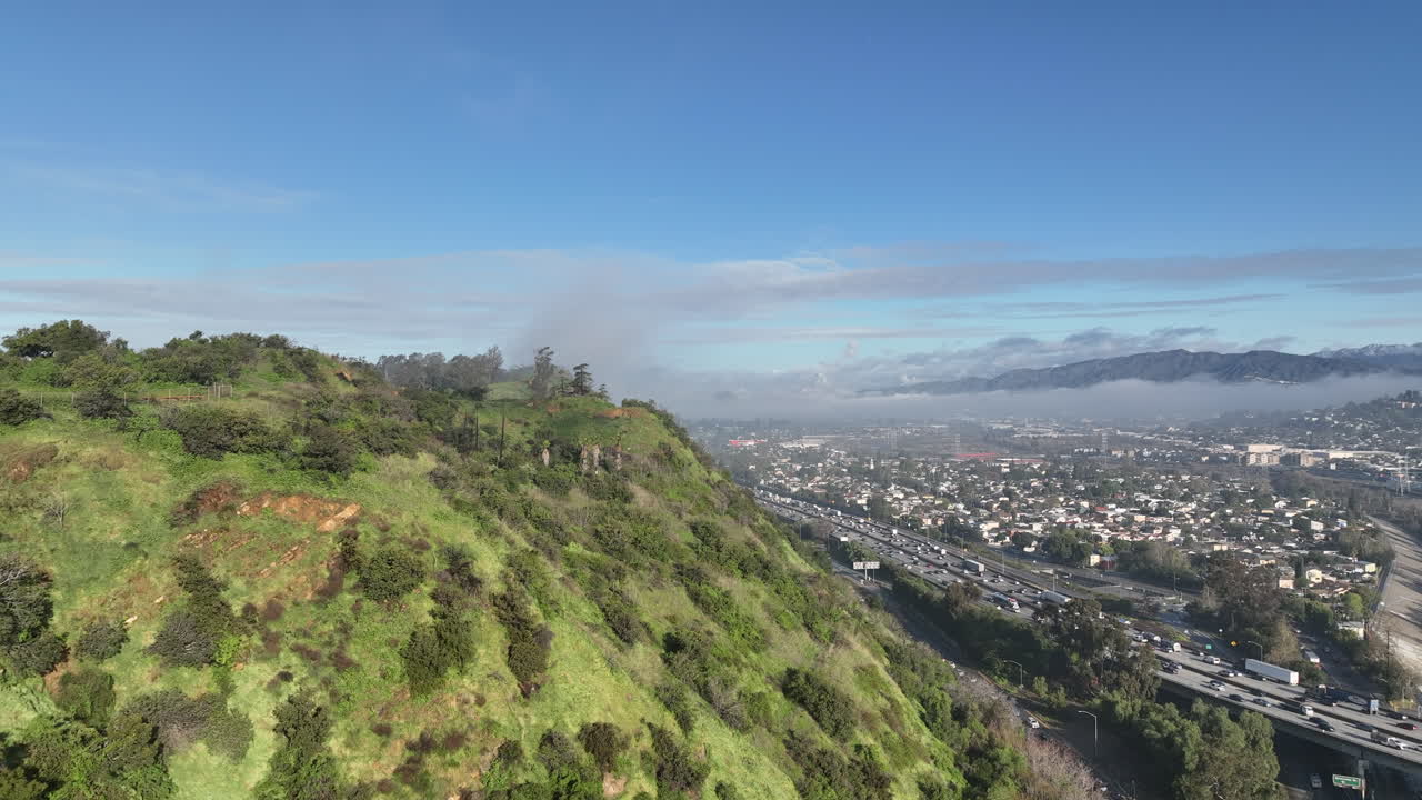 elysian park en los angeles durante el invierno