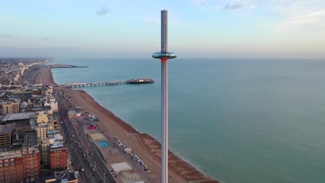 brighton coastline from the air 4k