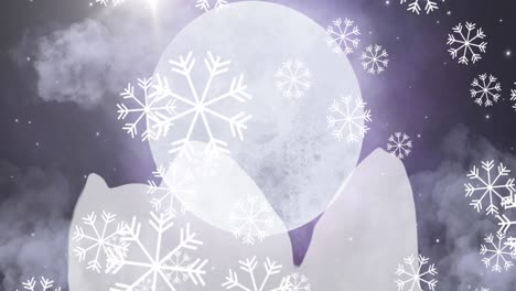 Animation-of-snow-falling-over-full-moon