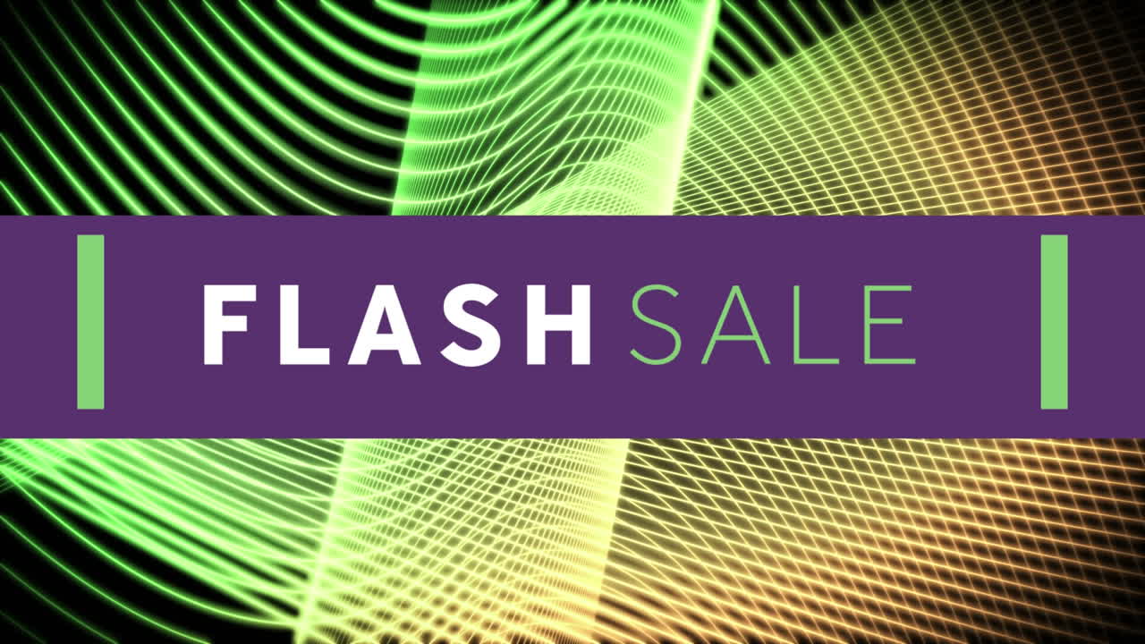Flash Sale on purple banner