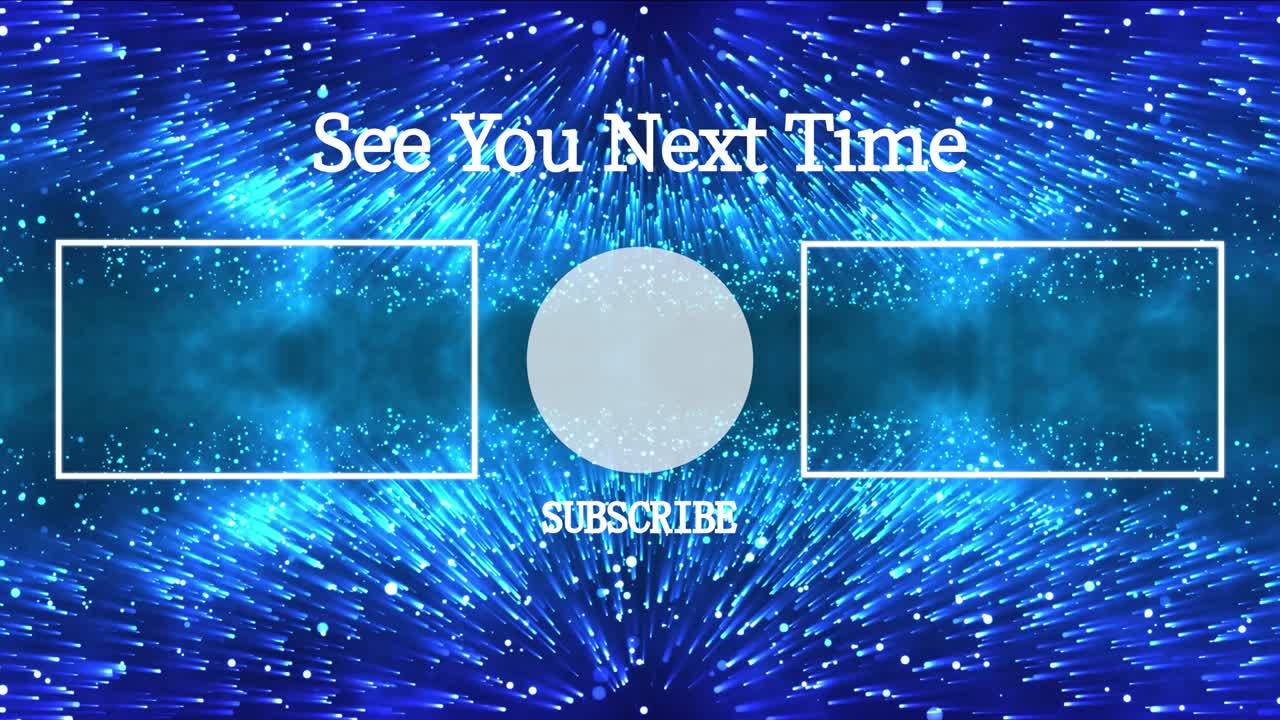 환상적인 라이트 엔드 카드 엔딩 스크린 모션 그래픽