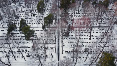 Gran-Cementerio-En-Un-Día-Nevado-De-Invierno