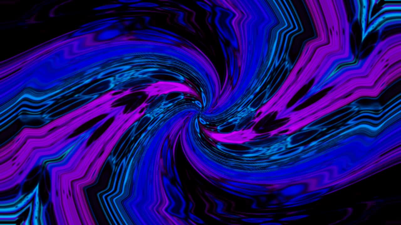 fondo de movimiento de patrón líquido púrpura círculo único hermosas líneas fractales coloridas.