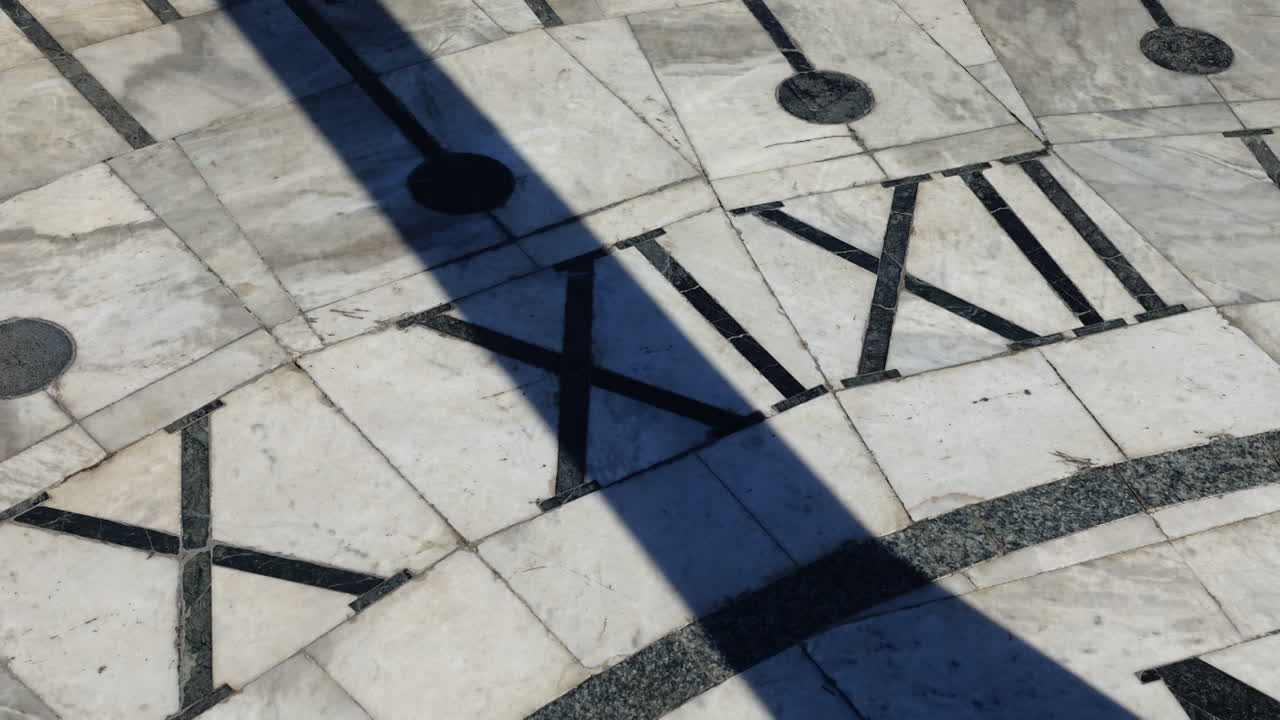Sundial. Shooting in the summer. Time lapse. Time lapse