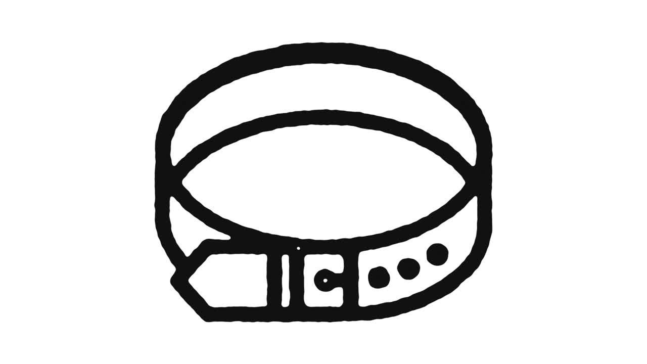 Belt Accessories Icon Animation Footage & Alpha Channel