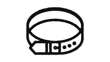 belt accessories icon animation footage & alpha channel