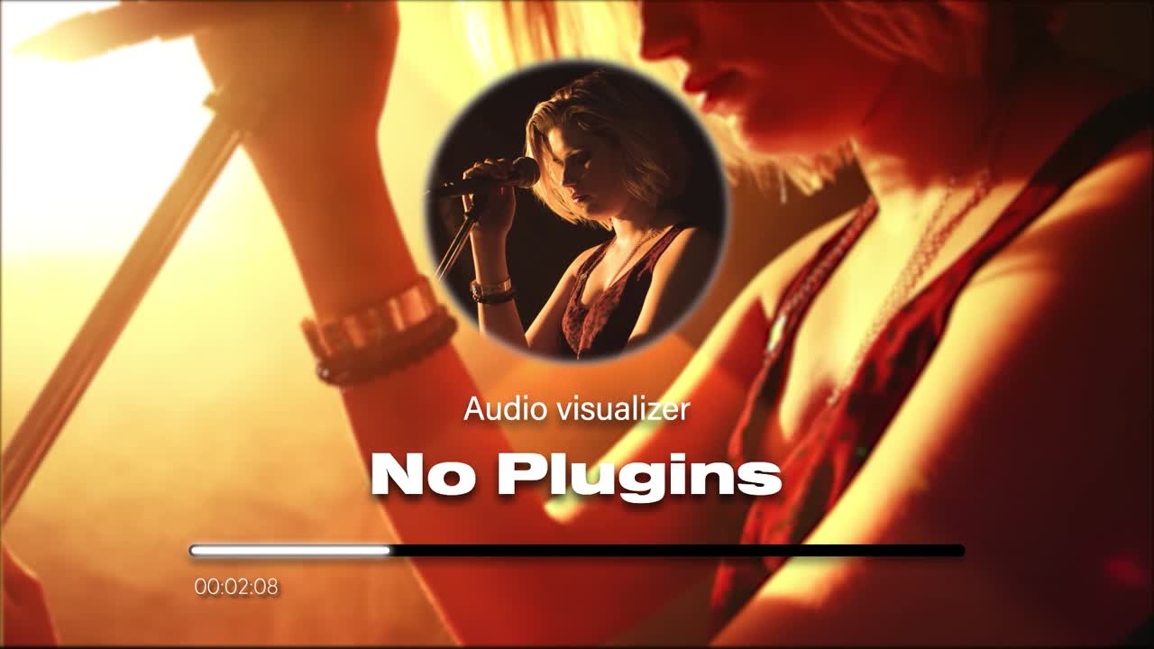 Vibrant Live Music Performance with Singers and Visualizer