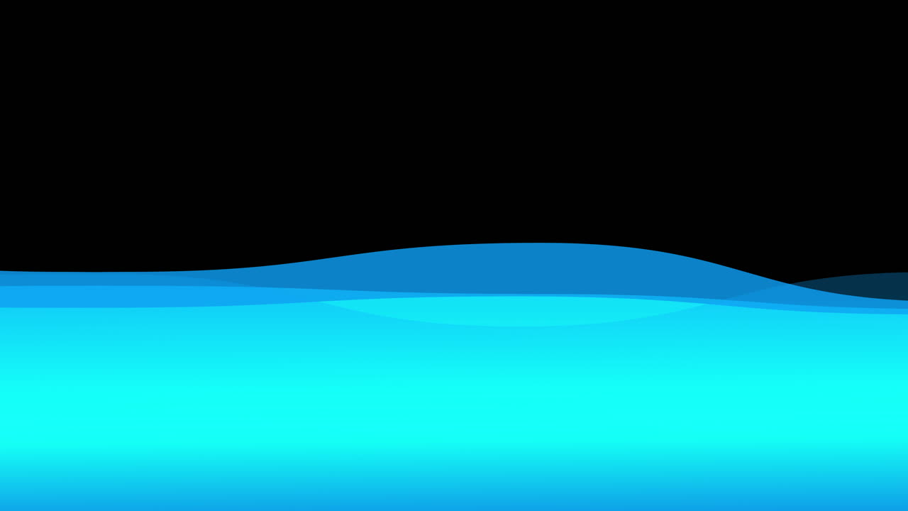 여러 가지 빛깔의 파도의 추상 그라데이션 배경 - 블루와 아쿠아