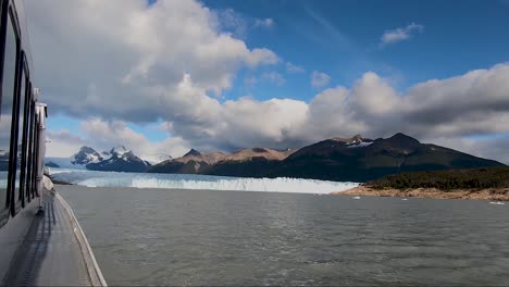 boat ride to perito moreno glacier in argentina patagonia