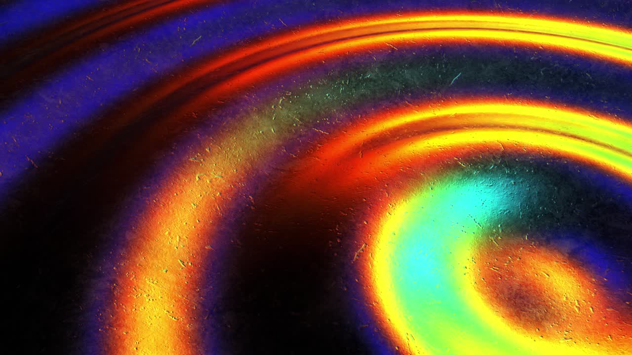 Colorful Metal Circles Looped Abstract Digital Animation Background