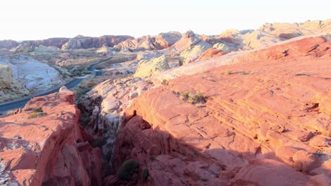 sunrise at valley of fire state park, nevada