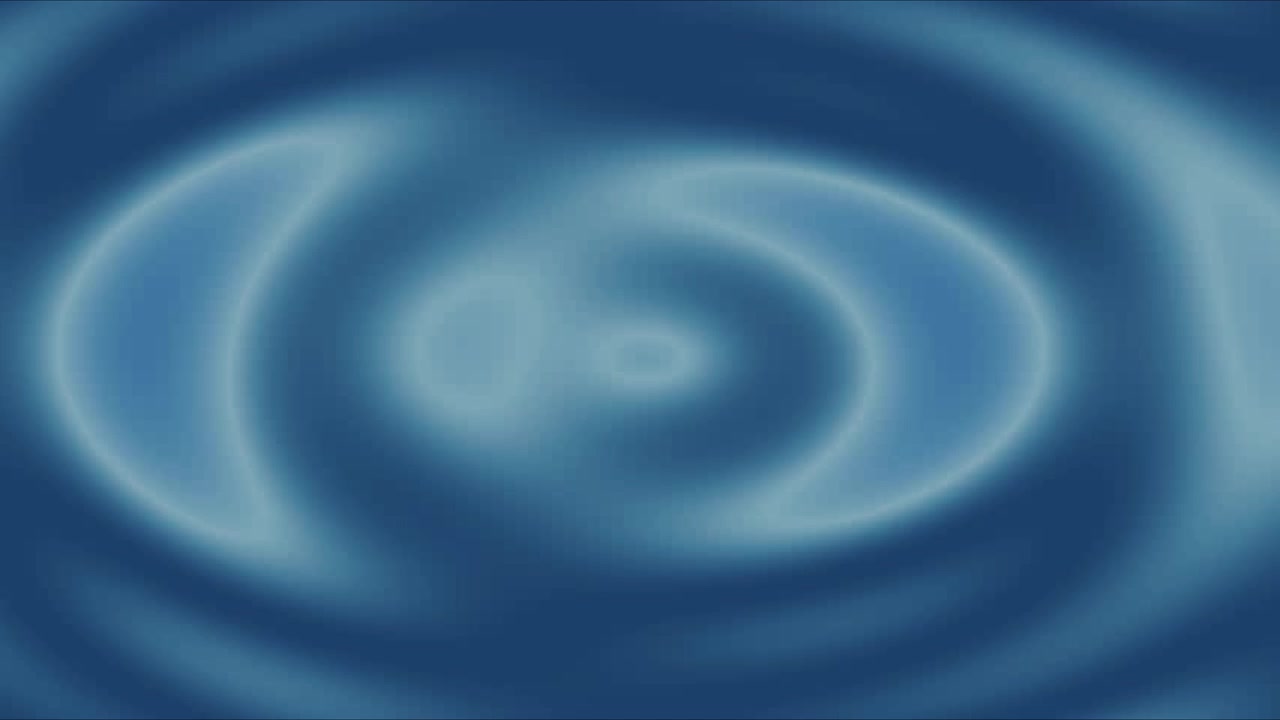 Abstract Blue Water Surface With Concentric Ripples