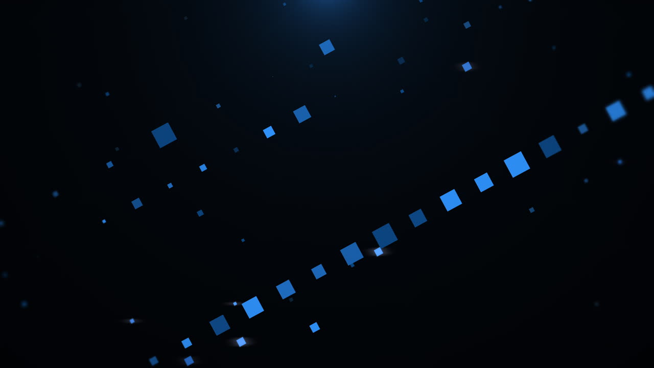 Motion blue squares abstract background 3